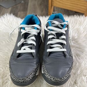 Jordan Gray and Blue Sneakers Size 10.5